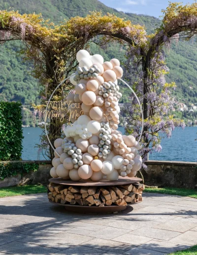 Real Marriage Proposal Decoration in Italy Marriage proposal decoration created for a real proposal in Italy