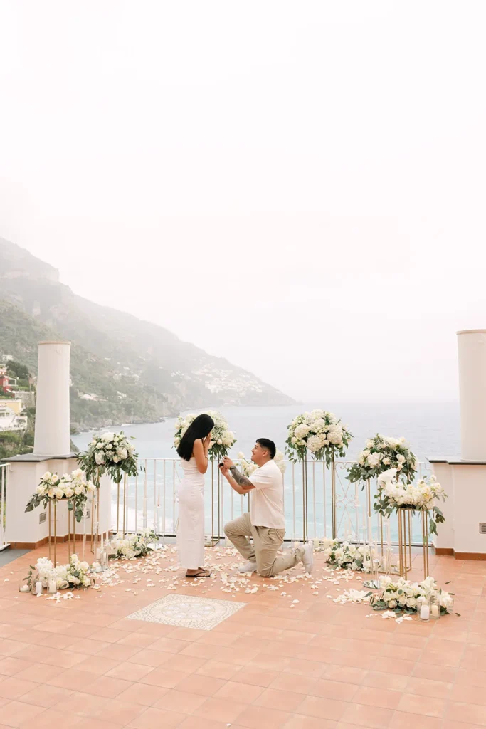 Gerardo & Aneyeli – Romantic Positano Proposal Gerardo and Aneyeli during their romantic proposal in Positano on the Amalfi Coast