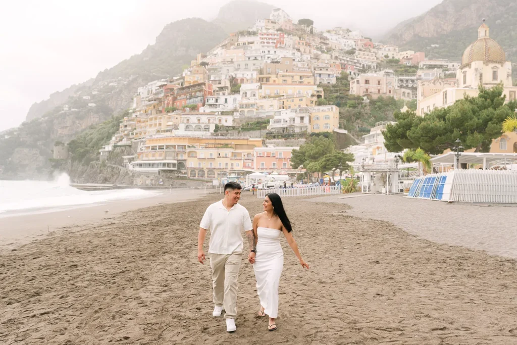 Positano Proposal – Gerardo & Aneyeli Gerardo and Aneyeli celebrating their engagement overlooking the Mediterranean in Positano