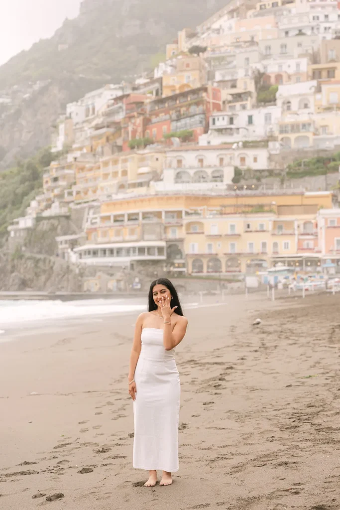 Gerardo & Aneyeli Engagement in Positano Gerardo and Aneyeli after their surprise proposal with Positano as the backdrop