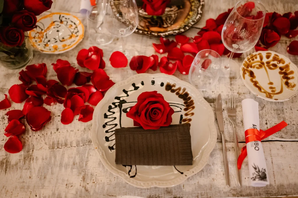 Floral Marriage Proposal Decoration Floral proposal decoration created for a romantic engagement in Italy