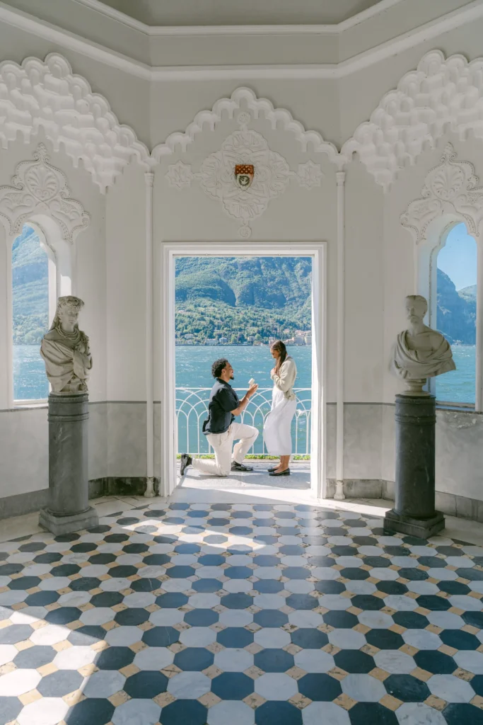Villa Melzi Lake Como proposal photography