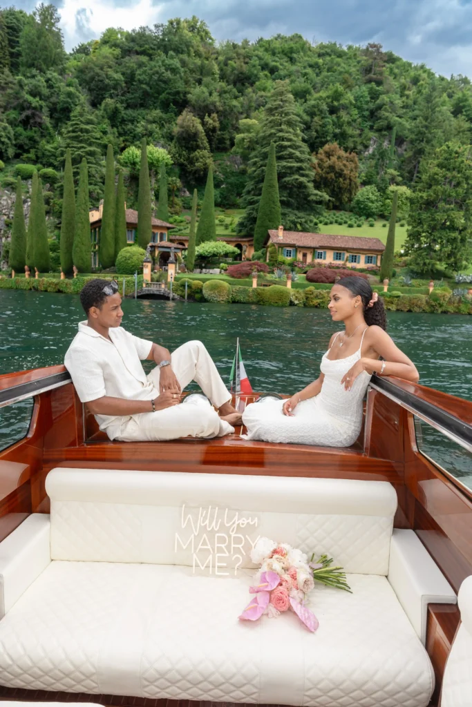 Keeghan & Emilie at Villa del Balbianello Romantic portrait of Keeghan and Emilie at Villa del Balbianello on Lake Como