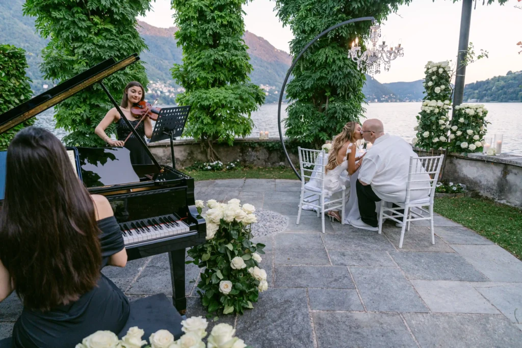 Villa Noseda Lake Como Engagement Mike and Tatheane at Villa Noseda during their Lake Como engagement
